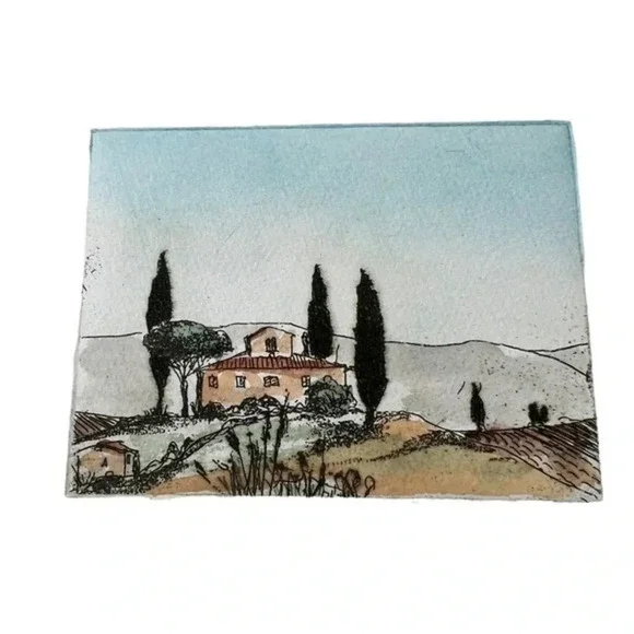 Two Framed Vintage Landscapes By German Artist Klaus-Dieter Kryska - Picture 6 of 6